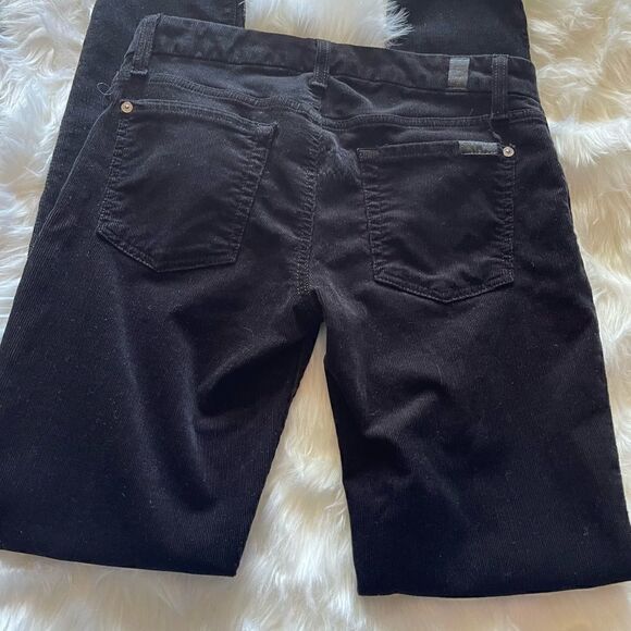 7 for all man kind black velvet 27 skinny - Picture 7 of 10